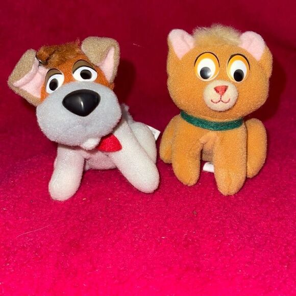 1988 McDonald’s Disney Oliver and Company Dodger & Oliver Plush Ornaments - Picture 3 of 8